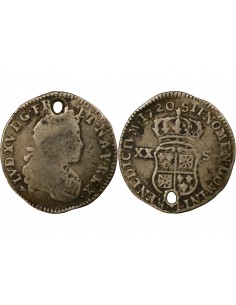 Louis XV 20 sols Argent 1720 H La Rochelle 2