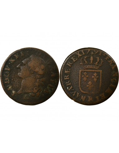 Louis XVI 1 sol Cuivre 1791 R Orléans