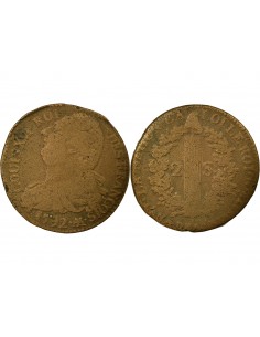 Louis XVI 2 sols Cuivre 1792 AA Metz 2