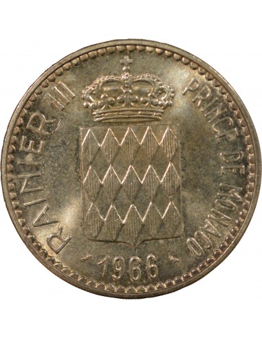 Monaco Rainier III de Monaco 10 Francs Argent 1966 A Paris