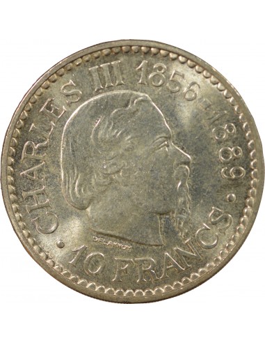 Monaco Rainier III de Monaco 10 Francs Argent 1966 A Paris