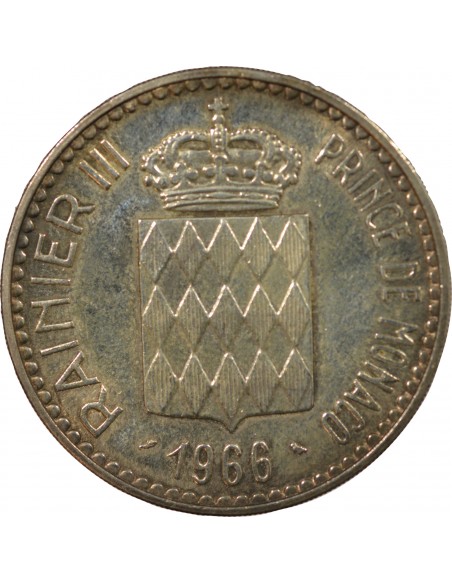 Monaco Rainier III de Monaco 10 Francs Argent 1966 A Paris