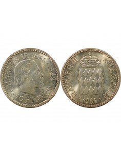 Monaco Rainier III de Monaco 10 Francs Argent 1966 A Paris 2