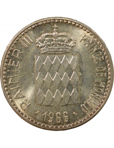 Monaco Rainier III de Monaco 10 Francs Argent 1966 A Paris