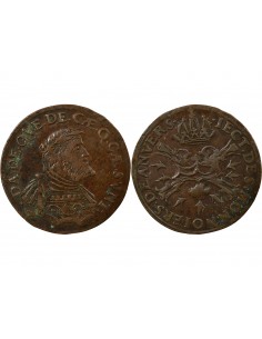 CHARLES QUINT, 17 PROVINCES - JETON CUIVRE DES MONNAYEURS D'ANVERS 2