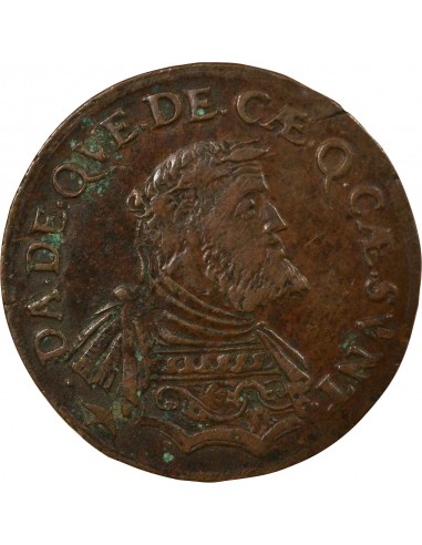 CHARLES QUINT, 17 PROVINCES - JETON CUIVRE DES MONNAYEURS D'ANVERS