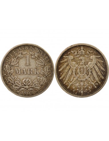 Allemagne Guillaume II de Wurtemberg 1 mark Argent 1903 A Berlin
