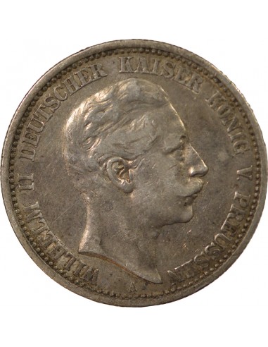Allemagne Guillaume II, Empereur 2 mark Argent 1904 A Berlin