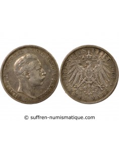 Allemagne Guillaume II, Empereur 2 mark Argent 1904 A Berlin