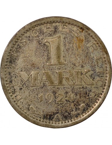 Allemagne 1 mark Argent 1924 A Berlin