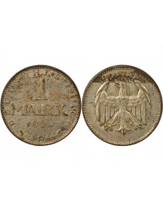 Allemagne Mark Argent 1924 F Stuttgart 2