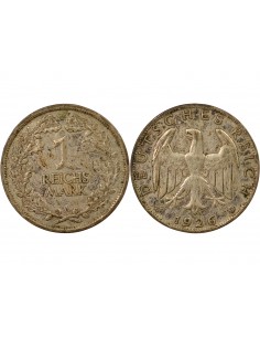 Allemagne 1 mark Argent 1926 A Berlin 2
