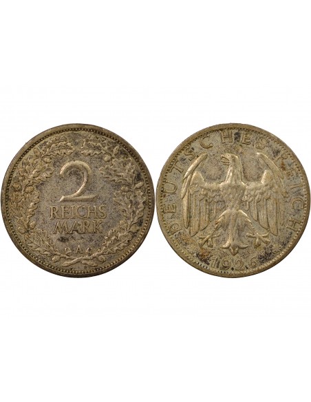 Allemagne 2 mark Argent 1926 A Berlin