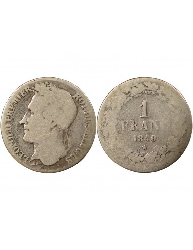 BELGIQUE, LEOPOLD Ier - FRANC ARGENT 1840