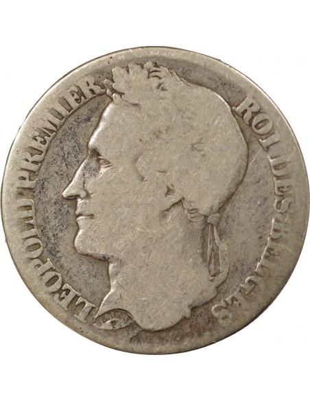 BELGIQUE, LEOPOLD Ier - FRANC ARGENT 1840
