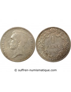 Belgique Albert Ier, Prince de Monaco 1 franc Argent 1910