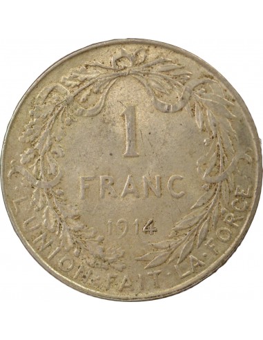 Belgique Albert Ier, Prince de Monaco 1 franc Argent 1914