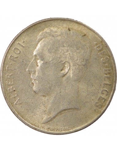 Belgique Albert Ier, Prince de Monaco 1 franc Argent 1914