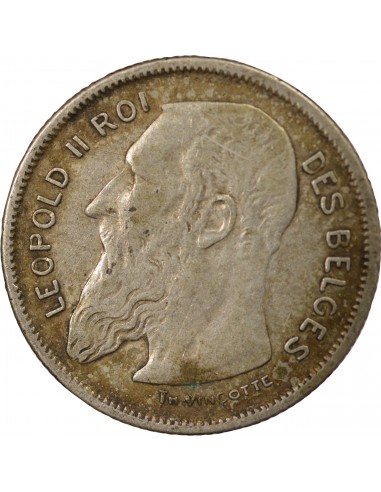 Belgique Léopold II, Roi des Belges 2 francs Argent 1904