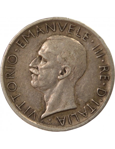 Italie Vittorio Emanuele III 5 Lire Argent 1927 R Rome