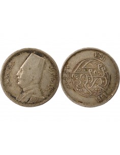 Egypte Fouad Ier, Pacha d´Egypte 2 Piastres Argent 1348 (1929) 2