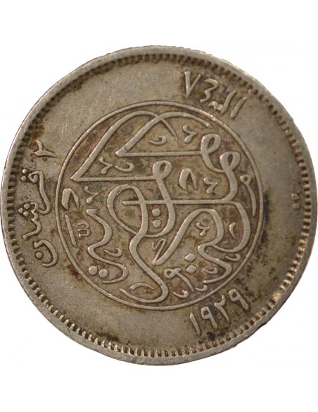 Egypte Fouad Ier, Pacha d´Egypte 2 piastres Argent 1348 (1929)