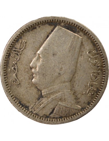 Egypte Fouad Ier, Pacha d´Egypte 2 piastres Argent 1348 (1929)