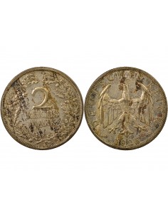 Allemagne 2 mark Argent 1926 F Stuttgart 2