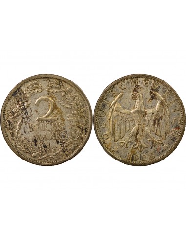 Allemagne 2 mark Argent 1926 F Stuttgart
