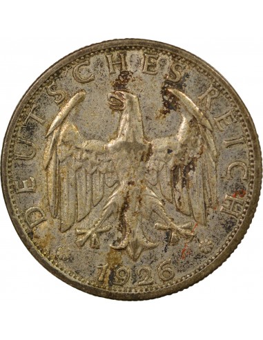 Allemagne 2 mark Argent 1926 F Stuttgart