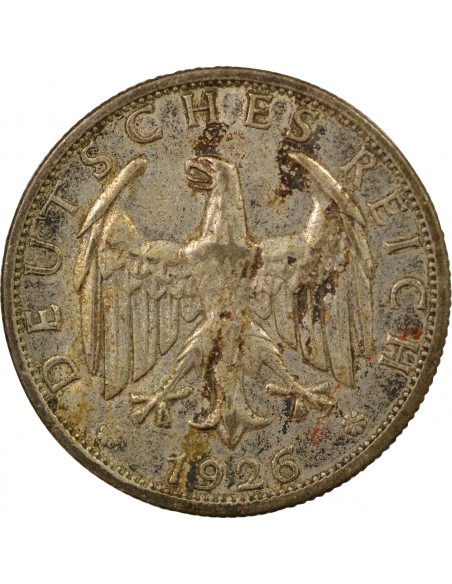 Allemagne 2 mark Argent 1926 F Stuttgart