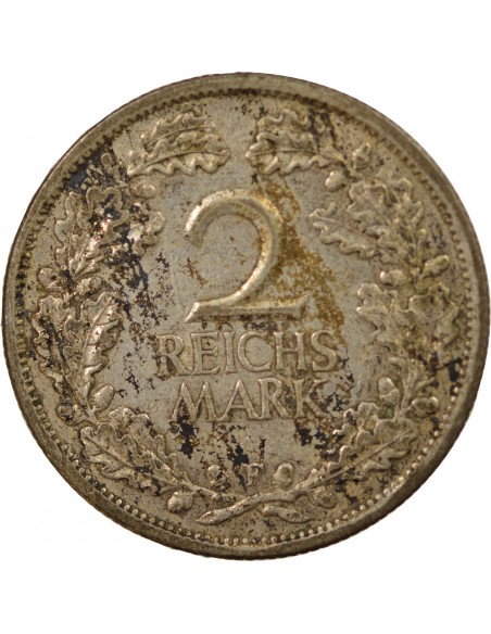 Allemagne 2 mark Argent 1926 F Stuttgart