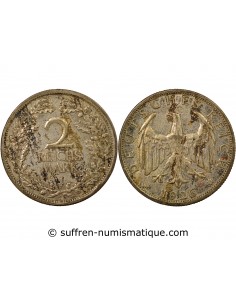 Allemagne 2 mark Argent 1926 F Stuttgart