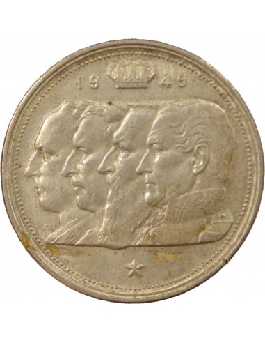 Belgique Prince Charles, Prince de Galles, Héritier de la Couronne d´Angleterre 100 francs Argent 1948