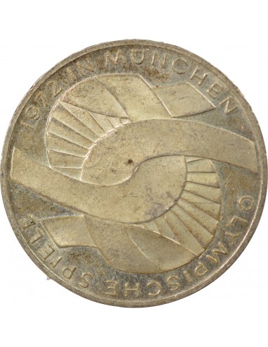 Allemagne 10 mark Argent 1972 D Munich