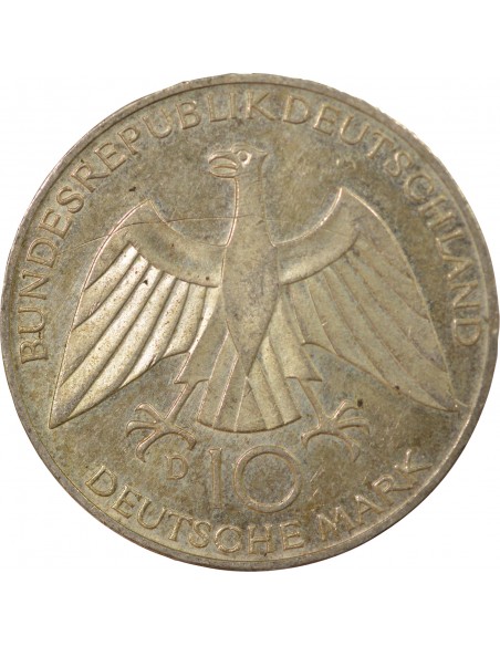 Allemagne 10 mark Argent 1972 D Munich