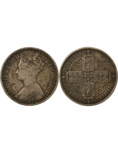 Grande Bretagne Victoria, Reine Florin Argent 1869 Londres 2