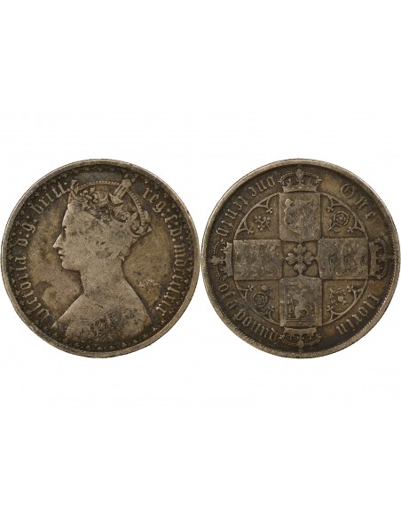 Grande Bretagne Victoria, Reine Florin Argent 1869 Londres