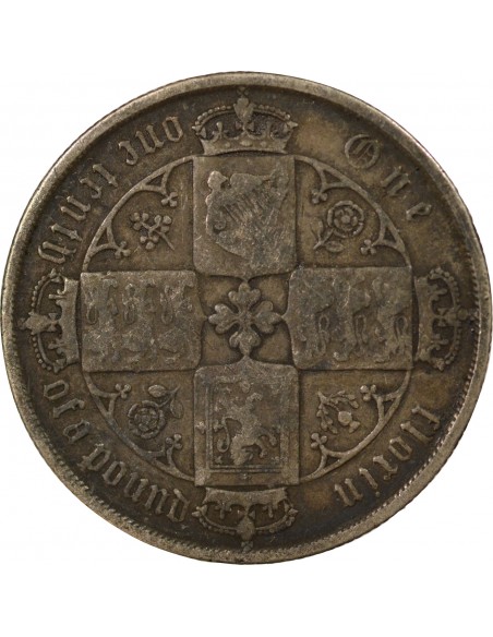 Grande Bretagne Victoria, Reine 1 florin Argent 1869 Londres