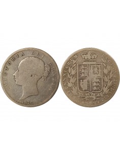 GRANDE-BRETAGNE, VICTORIA - HALF CROWN 1876 2