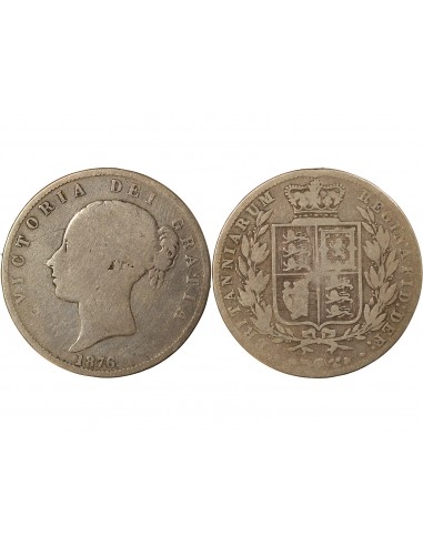 GRANDE-BRETAGNE, VICTORIA - HALF CROWN 1876