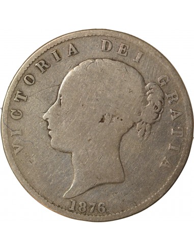 GRANDE-BRETAGNE, VICTORIA - HALF CROWN 1876