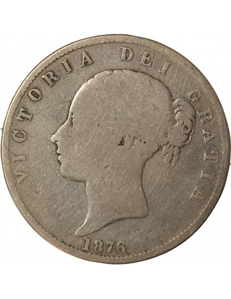 GRANDE-BRETAGNE, VICTORIA - HALF CROWN 1876