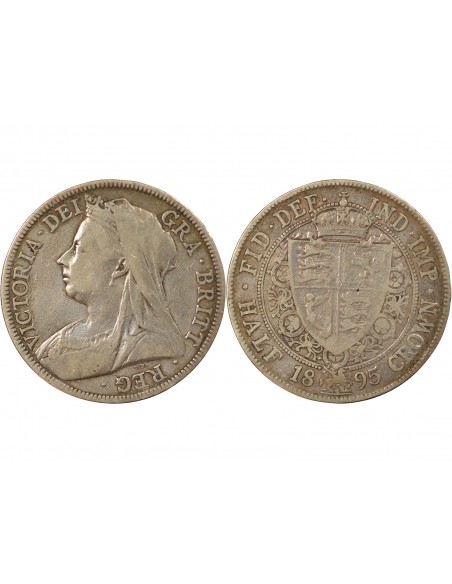 Grande Bretagne Victoria, Reine 1/2 crown Argent 1895 Londres