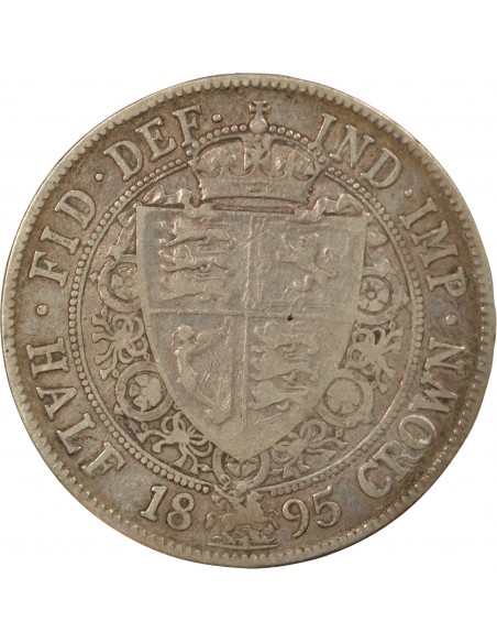 Grande Bretagne Victoria, Reine 1/2 crown Argent 1895 Londres