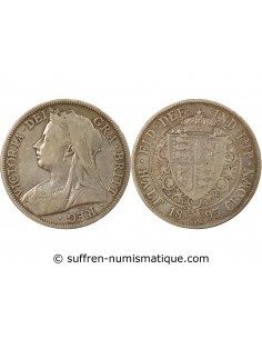 Grande Bretagne Victoria, Reine 1/2 crown Argent 1895 Londres