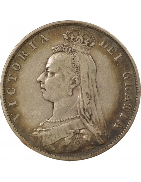 Grande Bretagne Victoria, Reine 1/2 Crown Argent 1889