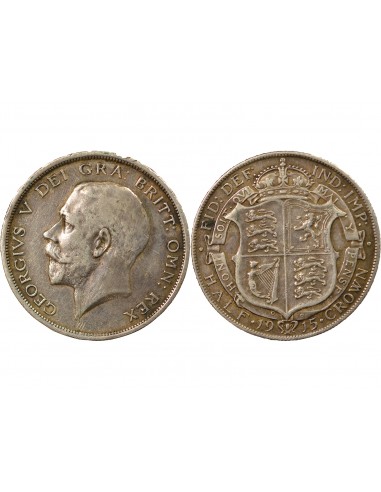 Grande Bretagne George V, Roi d'Angleterre, Empereur des Indes 1/2 crown Argent 1915