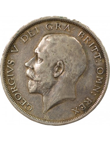 Grande Bretagne George V, Roi d'Angleterre, Empereur des Indes 1/2 crown Argent 1915