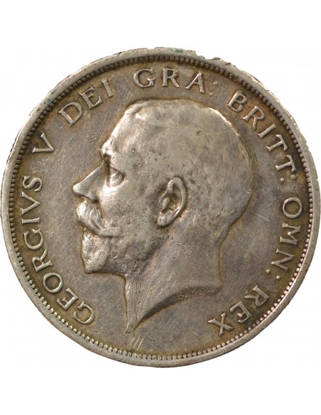 Grande Bretagne George V, Roi d'Angleterre, Empereur des Indes 1/2 crown Argent 1915